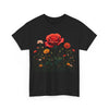 Wildflowers and a Red Rose, Graphic T-Shirts for Women, Floral Shirt, Womens Short Sleeve, Ladies Graphic Tees #5007TTS