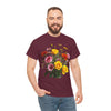 Wildflowers and Pink & Yellow Roses, Graphic T-Shirts for Women, Floral Shirt, Womens Short Sleeve, Ladies Graphic Tees #5138TTS
