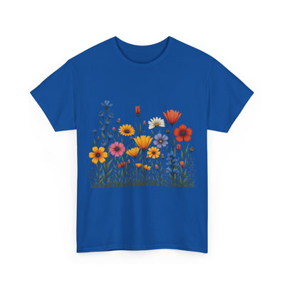 Wildflowers, Graphic T-Shirts for Women, Floral Shirt, Womens Short Sleeve, Ladies Graphic Tees #5116TTS