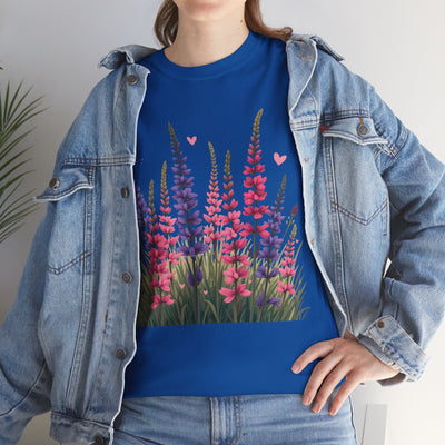 Wildflowers, Graphic T-Shirts for Women, Floral Shirt, Womens Short Sleeve, Ladies Graphic Tees #5119TTS