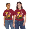 Wildflowers and Pink & Yellow Roses, Graphic T-Shirts for Women, Floral Shirt, Womens Short Sleeve, Ladies Graphic Tees #5148TTS