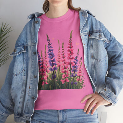 Wildflowers, Graphic T-Shirts for Women, Floral Shirt, Womens Short Sleeve, Ladies Graphic Tees #5119TTS
