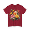 Wildflowers and Pink & Yellow Roses, Graphic T-Shirts for Women, Floral Shirt, Womens Short Sleeve, Ladies Graphic Tees #5144TTS
