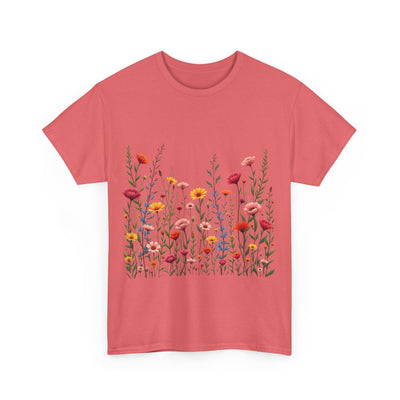 Wildflowers, Graphic T-Shirts for Women, Floral Shirt, Womens Short Sleeve, Ladies Graphic Tees #5103TTS