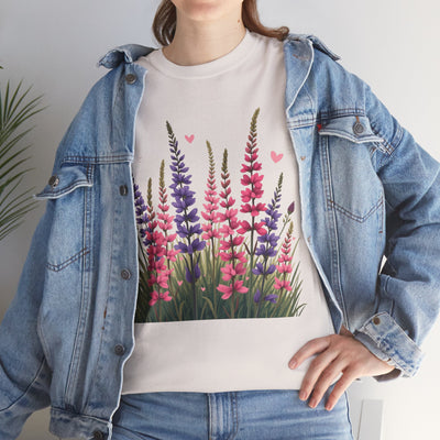 Wildflowers, Graphic T-Shirts for Women, Floral Shirt, Womens Short Sleeve, Ladies Graphic Tees #5119TTS