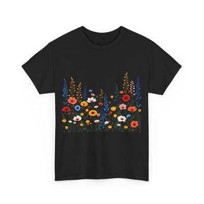 Wildflowers, Graphic T-Shirts for Women, Floral Shirt, Womens Short Sleeve, Ladies Graphic Tees #5107TTS