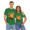 Wildflowers and Pink & Yellow Roses, Graphic T-Shirts for Women, Floral Shirt, Womens Short Sleeve, Ladies Graphic Tees #5143TTS