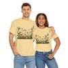 Wildflowers and White Roses, Graphic T-Shirts for Women, Floral Shirt, Womens Short Sleeve, Ladies Graphic Tees #5039TTS