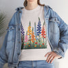 Wildflowers, Graphic T-Shirts for Women, Floral Shirt, Womens Short Sleeve, Ladies Graphic Tees #5120TTS