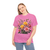 Wildflowers and Pink & Yellow Roses, Graphic T-Shirts for Women, Floral Shirt, Womens Short Sleeve, Ladies Graphic Tees #5149TTS