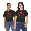 Wildflowers and a Red Rose, Graphic T-Shirts for Women, Floral Shirt, Womens Short Sleeve, Ladies Graphic Tees #5007TTS