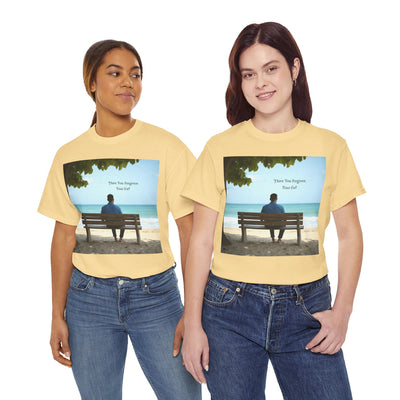 Have You Forgiven Your Ex?Man on Bench Looking at Waves, Forgiving T-Shirt, Forgiveness, Relationship Healing Top #5005STS