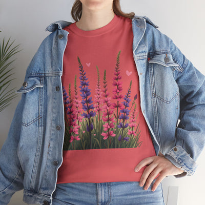 Wildflowers, Graphic T-Shirts for Women, Floral Shirt, Womens Short Sleeve, Ladies Graphic Tees #5119TTS