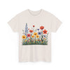 Wildflowers, Graphic T-Shirts for Women, Floral Shirt, Womens Short Sleeve, Ladies Graphic Tees #5117TTS