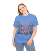 Wildflowers, Graphic T-Shirts for Women, Floral Shirt, Womens Short Sleeve, Ladies Graphic Tees #5102TTS