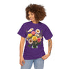 Wildflowers and Pink & Yellow Roses, Graphic T-Shirts for Women, Floral Shirt, Womens Short Sleeve, Ladies Graphic Tees #5136TTS