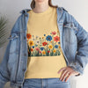 Wildflowers, Graphic T-Shirts for Women, Floral Shirt, Womens Short Sleeve, Ladies Graphic Tees #5112TTS