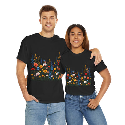 Wildflowers, Graphic T-Shirts for Women, Floral Shirt, Womens Short Sleeve, Ladies Graphic Tees #5107TTS