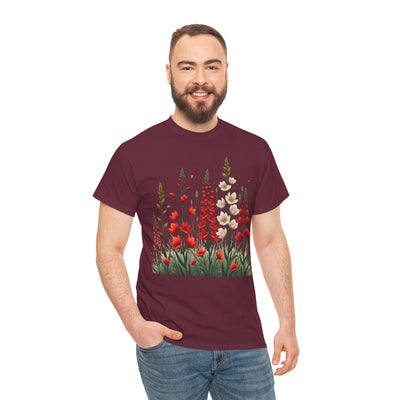 Wildflowers, Graphic T-Shirts for Women, Floral Shirt, Womens Short Sleeve, Ladies Graphic Tees #5122TTS