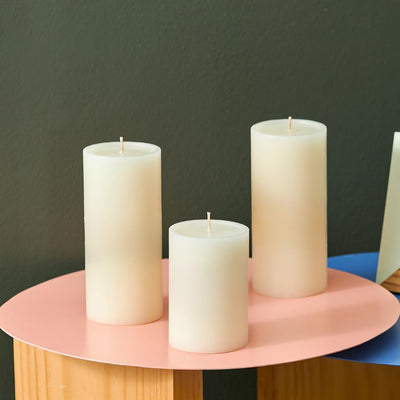 Simply Soson Citronella Candle - Citronella Scented Pillar Candles Ivory - 3x6 inch - 3 Pack - Long Lasting Burn Outside Candles for Garden Yard Balcony, Summer Camping