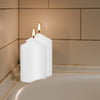 White Pillar Candles - Set of 6-3" x 6" Dripless Unscented Candles in White for Home Decor, Relaxation & All Occasions