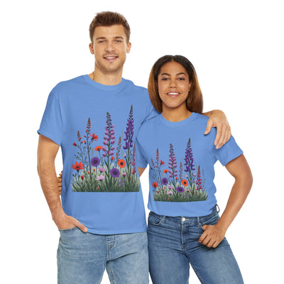 Wildflowers, Graphic T-Shirts for Women, Floral Shirt, Womens Short Sleeve, Ladies Graphic Tees #5125TTS
