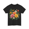Wildflowers and Pink & Yellow Roses, Graphic T-Shirts for Women, Floral Shirt, Womens Short Sleeve, Ladies Graphic Tees #5144TTS
