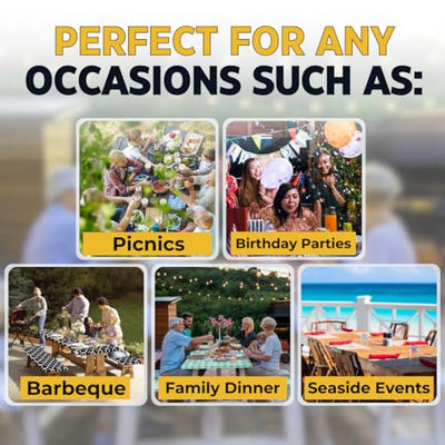 RNOONY Vinyl Fitted Picnic Table Cover with Bench Covers and Bag, Outdoor Waterproof Picnic Tablecloth with Elastic Edges, 72x30 Inches 3 Pcs Set (Green)