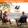 Sportneer Camping Chairs, Folding Chairs for Outside Adjustable Height Beach Chair for Adults Portable Camp Chairs Foldable Compact Backpacking Chair for Camping Hiking Picnic Outdoor (1, Orange)
