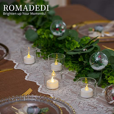 Votive Tea Light Holders Bulk - Clear Glass Tealight Candle Holder for Floating Candle as Candlelit Dinner Wedding Party Events Birthday Reception Centerpiece Accessories, Holiday Decor, 20pcs+Extra 4