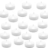 JHENG 50 Pack Floating Candles, 2'' White Unscented Dripless Wax Burning Candles, for Cylinder Vases, Weddings, Party and Holiday