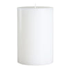 4" x 6" White Pillar Candle Unscented Solid Color Hand Made, Dripless