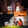 AddAcc 20000mAh Battery Operated Fan, Portable Rechargeable Desk/Camping Fan with Light and Hook, 270° Pivot 4 Speeds Battery Powered Outdoor Fan for Tent Car Trip Sleep Hurricane Power Outages…