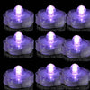 JYtrend Super Bright LED Floral Tea Light Vase Submersible Lights for Party Wedding (Purple, 20 Pack)