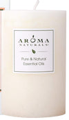 Aroma Naturals Orange, Clove and Cinnamon Essential Oil Scented Pillar Candle, Peace Pearl, 2.5 inch x 4 inch