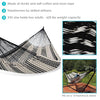 Sunnydaze Handwoven XXL Thick Cord Mayan Family Hammock - 625-Pound Capacity - Black/Natural