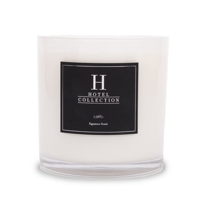 My Way Deluxe Scented Candle, Luxury Hotel Inspired Big Candle with Hints of Lush Sandalwood, Warm Virginia Cedar, and Beautiful Iris, Long Lasting 300 Hour Burn Time, 55oz White