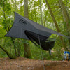 ENO SubLink Hammock System - Includes Sub6 Hammock, Helios Suspension System, Guardian SL Bug Net, and ProFly Sil Rain Tarp - Set of Lightweight Hammock Essentials for Camping, or Hiking - Grey/Lichen