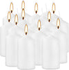 2x4 High White Pillar Candles, Set of 20, Unscented. Bulk Buy. Ideal for Wedding, Emergency Lanterns, Spa, Aromatherapy, Party