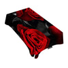 Moslion Decorative Rectangle Table Cloths Red Rose and Black Leaves Floral Tablecloth Table Cover for Dining/BBQ/Picnic/Coffee Table 60 X 84 Inches