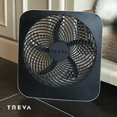 Treva 10-Inch Portable Fan, Powered by Battery and/or AC Adapter - Desk Fan Air Circulating with 2 Cooling Speeds, Personal Fan and Travel Fan for all your needs