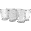 Koyal Wholesale Vintage Glass Candle Holder (Pack of 6), 3 x 2.75