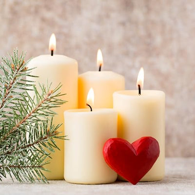 Unscented Pillar Candles - Set of 4 White Pillar Candles Made with Paraffin Wax & Cotton Wick - 3x6 Slow Burning Candles for Emergency, Weddings & Table Centerpieces - Large Pillar Candles by PARNOO