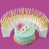 Celebration Stadium Birthday Candle Holder Grandstand, Perfect for 50th 60th 70th 75th 80th 90th 100th and All Other Milestone Birthdays, Includes 100 Gold Birthday Candles