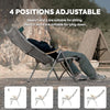 ICECO Ha1600 Adjustable Camping Chairs for Adults, Foldable High Back Camping Chair, Portable Folding Chairs for Outside, Reclining Outdoor Chair with Storage Bag, 400LBS, 10 Years Warranty