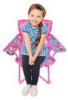 JAKKS Pacific Minnie Camp Chair for Kids, Portable Camping Fold N Go Chair with Carry Bag, Minnie - Bows