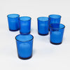 Eastland Set of 12 Blue Colored Glass Votive Candle Holders