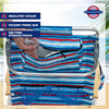 Tommy Bahama 5-Position Classic Lay Flat Folding Backpack Beach Chair, Aluminum , Red, White, and Blue Stripe