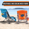 Nice C Beach Chair, Beach Chairs for Adults 2 Pack w/Cooler Compact High Back, Cup Holder & Carry Bag & Heavy Duty Outdoor, Camping, BBQ, Travel, Picnic, Festival (Set of 2 Blue)