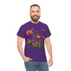 Wildflowers and Orange Roses, Graphic T-Shirts for Women, Floral Shirt, Womens Short Sleeve, Ladies Graphic Tees #5046TTS